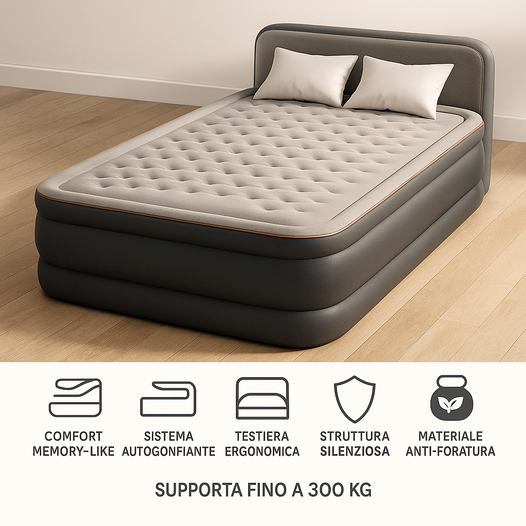 Materasso Autogonfiante Matrimoniale - Ultra Resistente