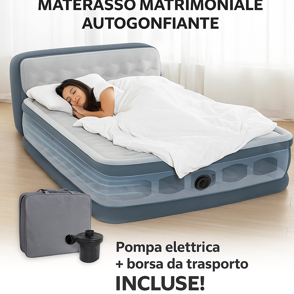 Materasso Autogonfiante Matrimoniale - Ultra Resistente