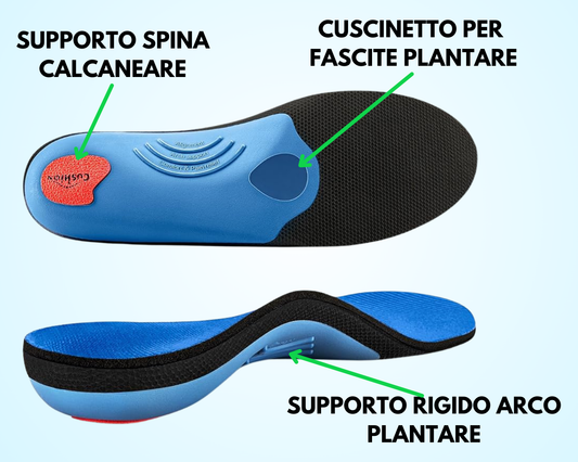 Plantare Ortopedico Anti-dolore - Taglia Universale
